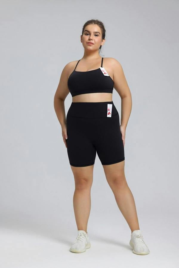 Anniou Plus Size Buttery Soft Yoga Shorts