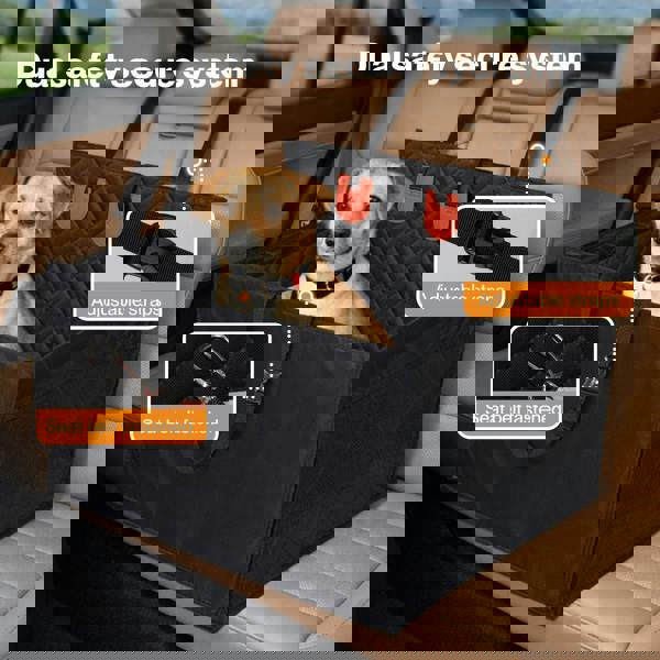 Skylos Waterproof Dog Car Seat Rear Cover Safety Protector Pet Hammock Non Slip