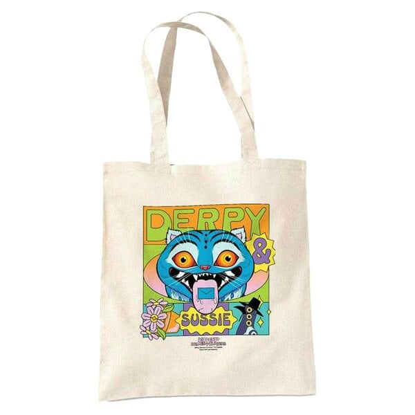 K-Pop Demon Hunters Summer Festival Poster Derpy & Sussie Reusable Tote Bag - Natural