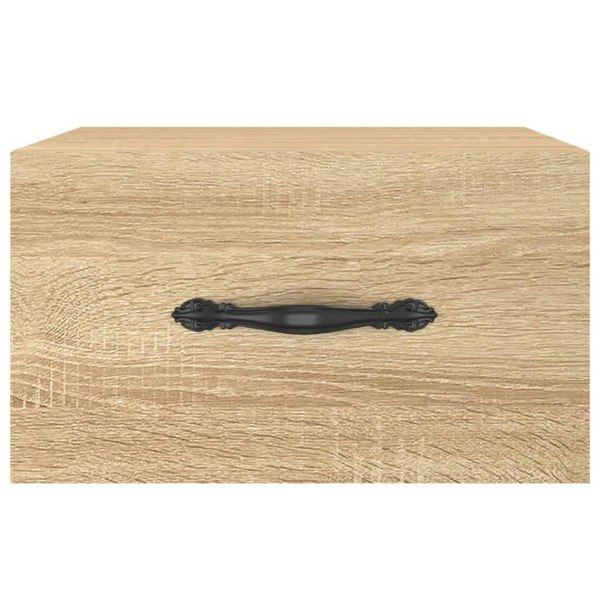 Berkfield Wall-mounted Bedside Cabinet Sonoma Oak 35x35x20 cm