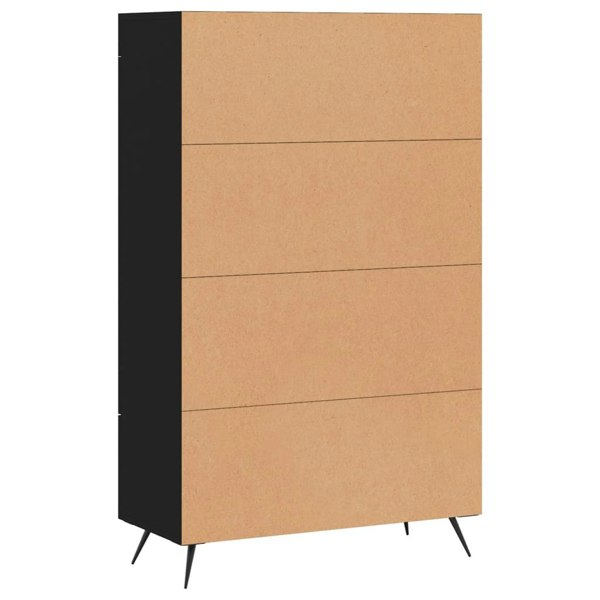 Berkfield Highboard Black 69.5x31x115 cm Engineered Wood