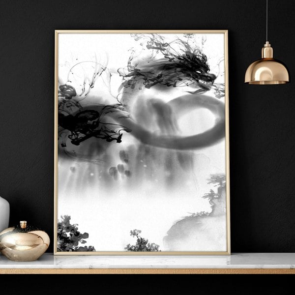 Japanese dragons art | set of 3 wall art prints