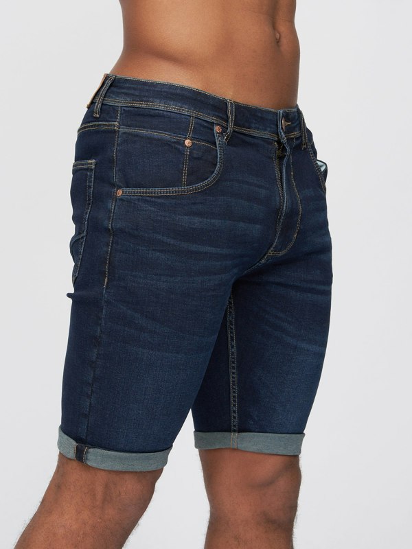 Duck and Cover Mustone Denim Shorts Raw Wash