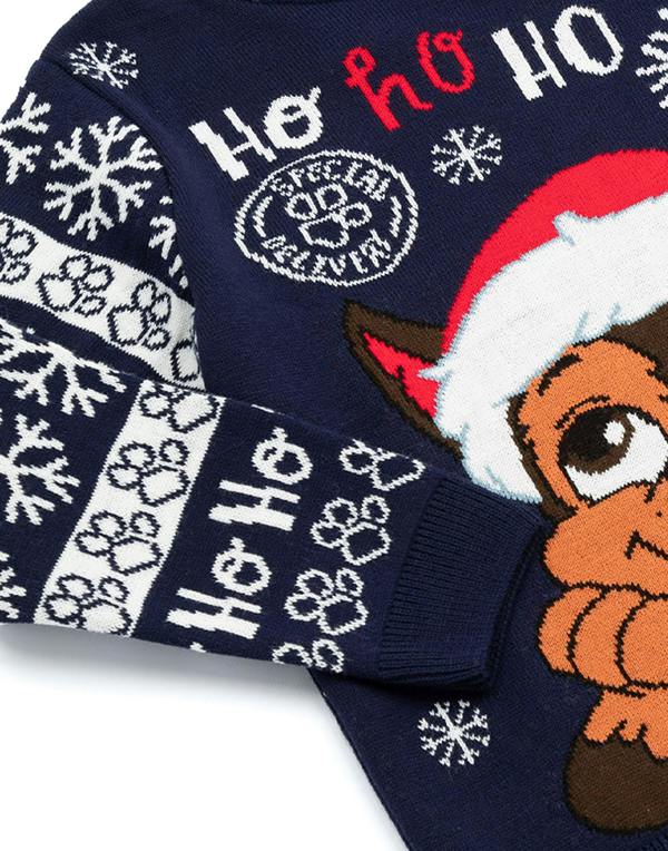 Paw Patrol Boys Blue Chase Christmas Jumper