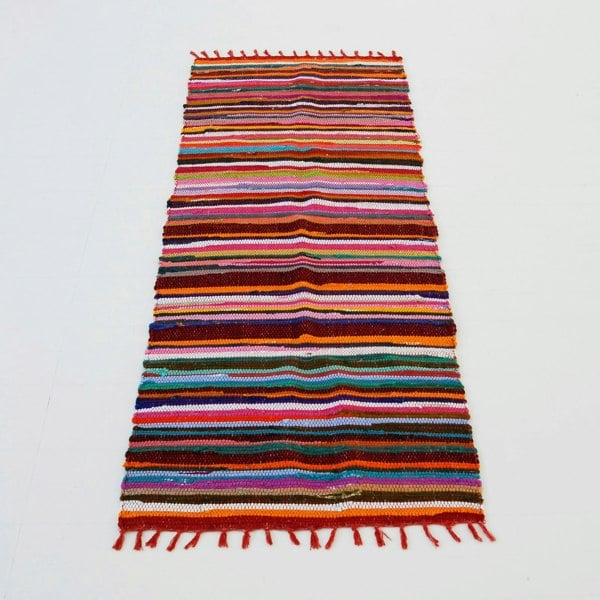 Paper High Multicoloured Recycled Rag Rug