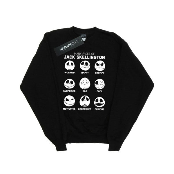 Disney Boys Nightmare Before Christmas The Many Faces Of Jack Sweatshirt - Black