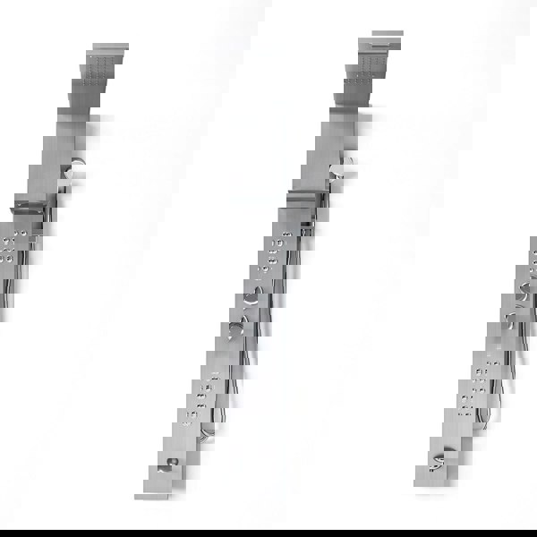 5 Function Silver Shower Panel Bathroom Shower System with Hand Shower Head Shower Systems Living and Home