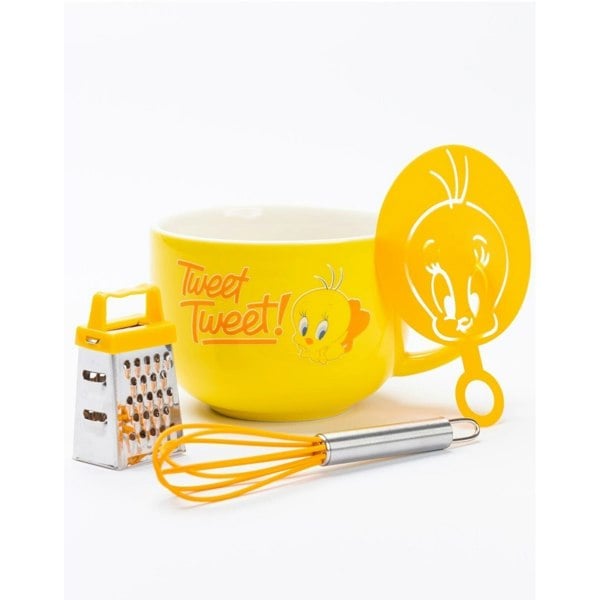 Looney Tunes Tweety Mug and Stencil Set - Yellow