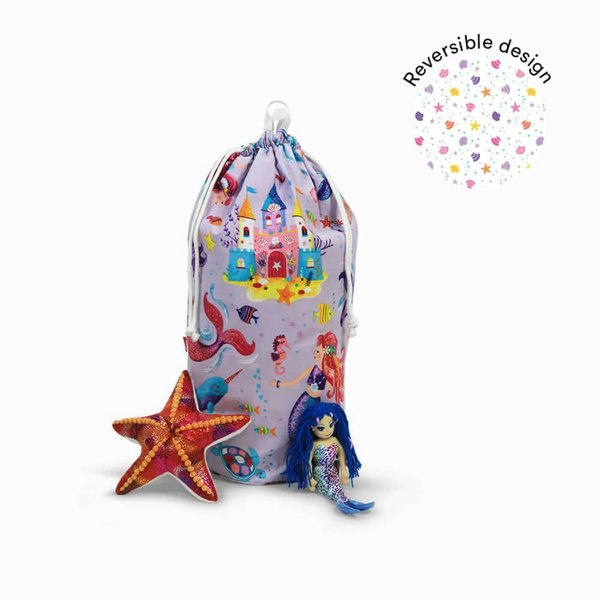 Magical Mermaids Toy Storage Bag Toy Bag - Happy Linen Company