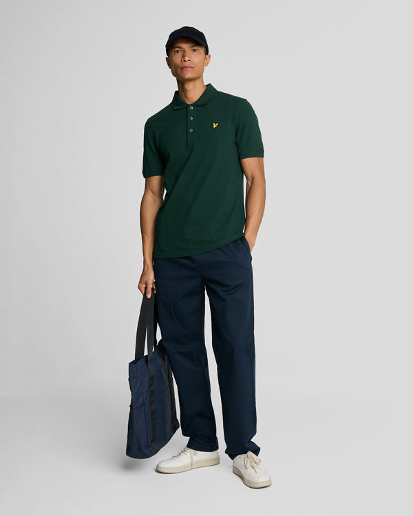 Lyle & Scott Plain Polo Shirt - Dark Green