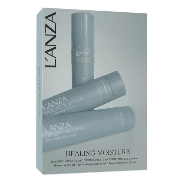 L'Anza Healing Moisture Set - Shampoo, Conditioner + FREE Treatment