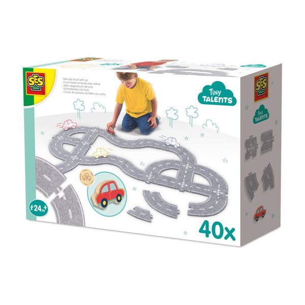 SES Creative Felt road circuit 40pcs with car