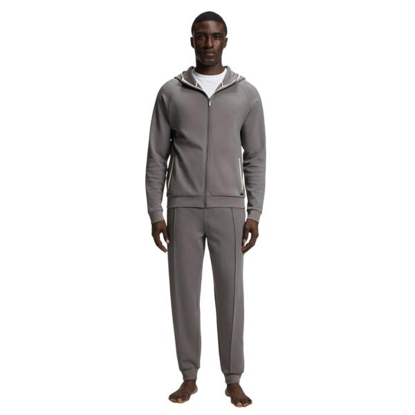 Boss Mens Sense Patterned Slim Joggers - Dark Grey - 