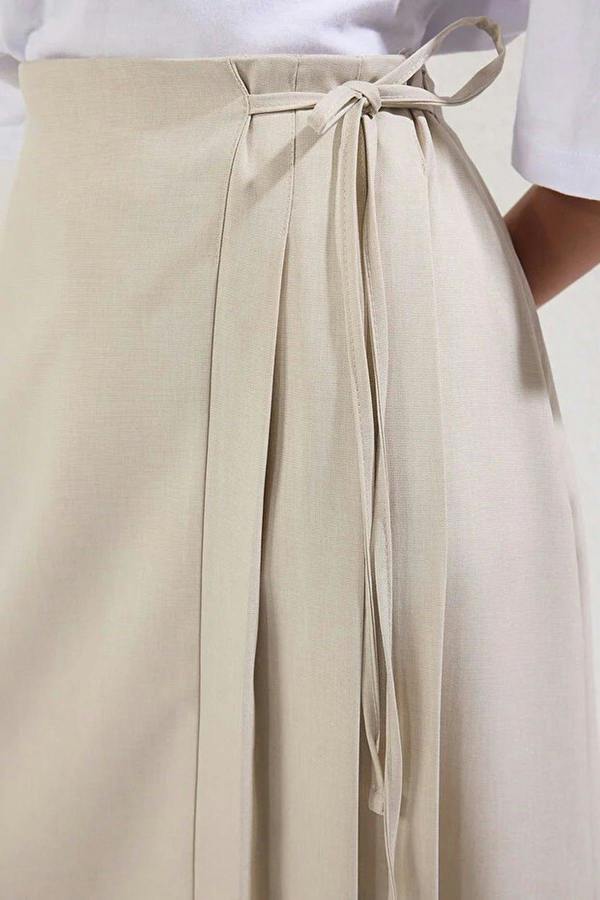 WOVCOR A-line Unlined Woven Maxi Skirt