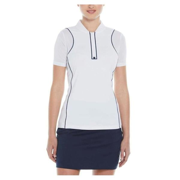 Original Penguin Womens/Ladies Contrast Trim Regular Golf Polo Shirt - Bright White - 