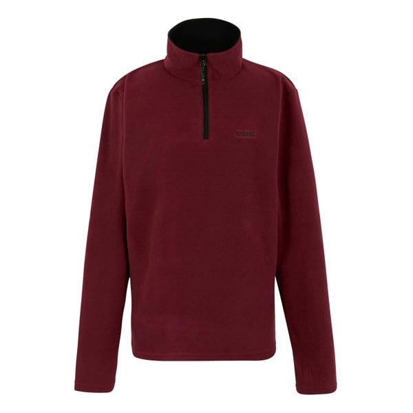 Regatta Great Outdoors Mens Thompson Half Zip Fleece Top - Dark Maroon