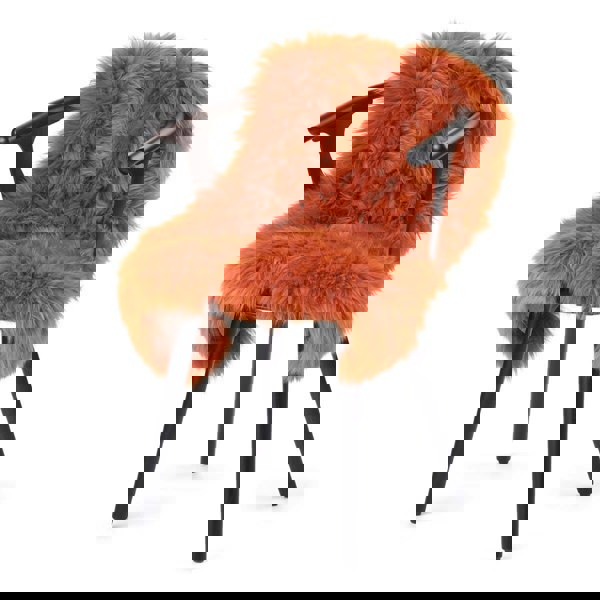 New Zealand Sheepskin | Long Wool | 100 cm Rust