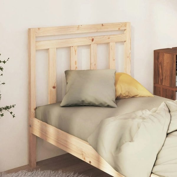 Berkfield Bed Headboard 106x4x100 cm Solid Wood Pine