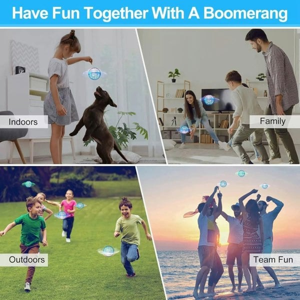 Dragodirect Mini Drone Flying Orb LED Hover Ball Toy for Fun Fidgeting