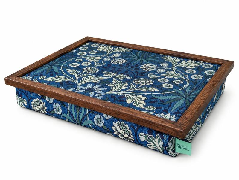 Made in the Mill Luxury William Morris Hyacinth Lap Tray With Bean Bag
