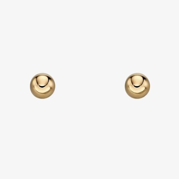 T. H. Baker 9ct Yellow Gold 6mm Ball Stud Earrings GE2210