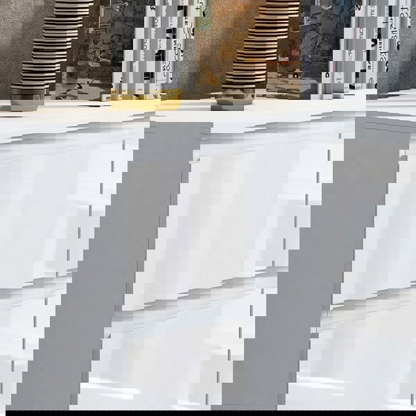 SQUAREBOXX Carlton 6 Drawer Cabinet in Gloss White