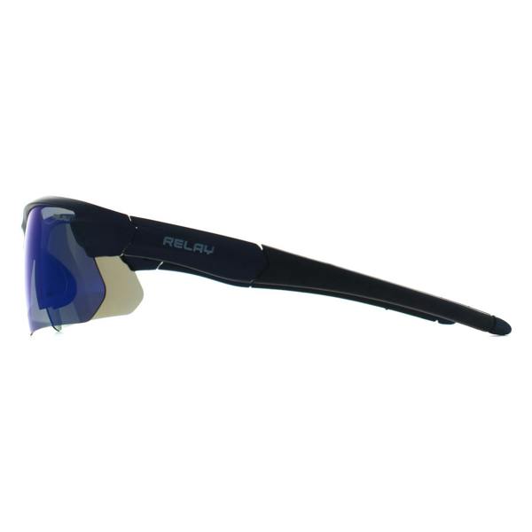 Relay Sport Unisex Matte Dark Blue Blue Revo Polarized Overdrive Sunglasses