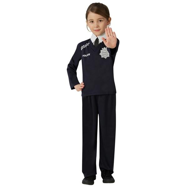 Bristol Novelty Childrens/Kids Police Costume - Navy - 