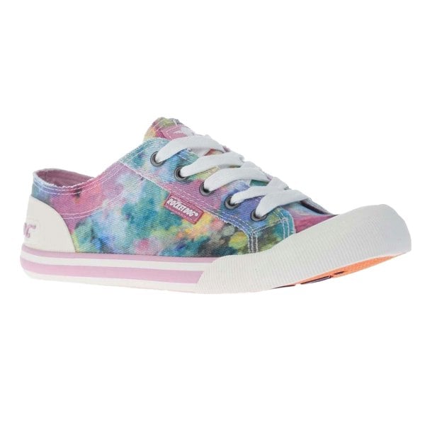 Rocket Dog Womens Jazzin Candy Tie Dye Trainers - Pink