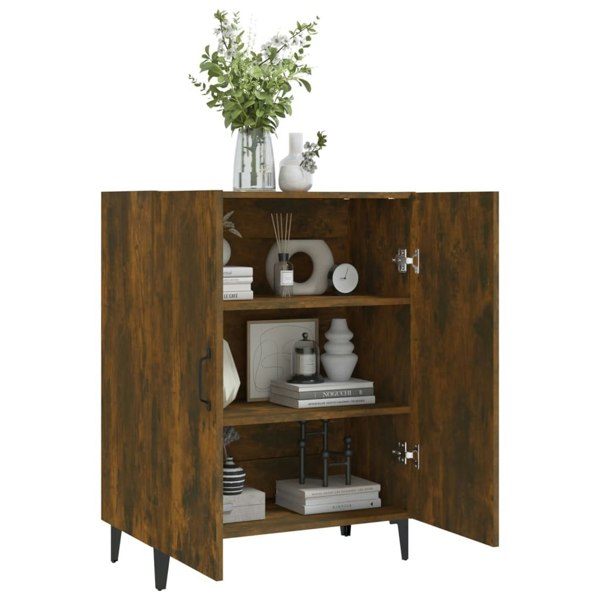 Berkfield Sideboard Smoked Oak 70x34x90 cm Engineered Wood