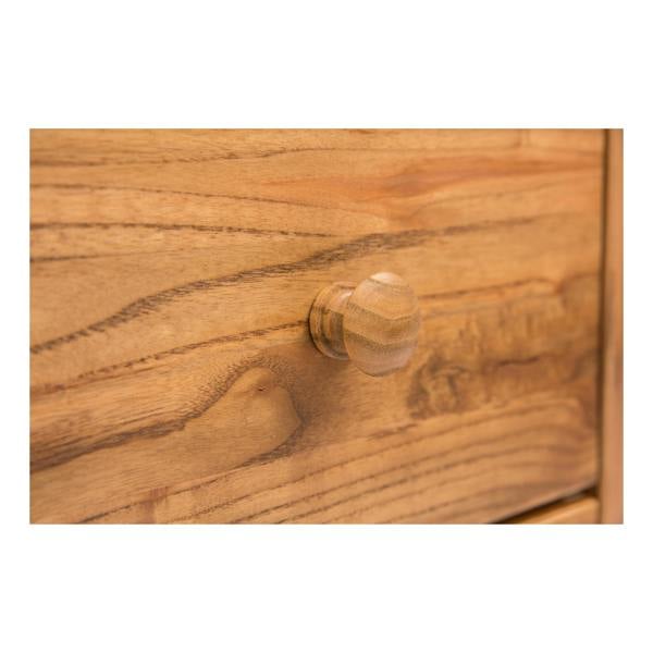Cabinet Bits Salerno Light Wood 3 Drawer 3 Door Sideboard Wood Knob