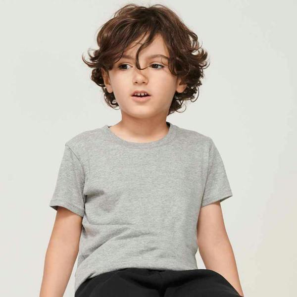 SOLS Childrens/Kids Crusader Marl Organic T-Shirt - Grey