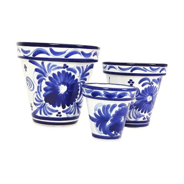 Verano-Ceramics-Set-of-3-Blue-Floral-Classic-Pots-16x14-23x22-29x27cm-image3