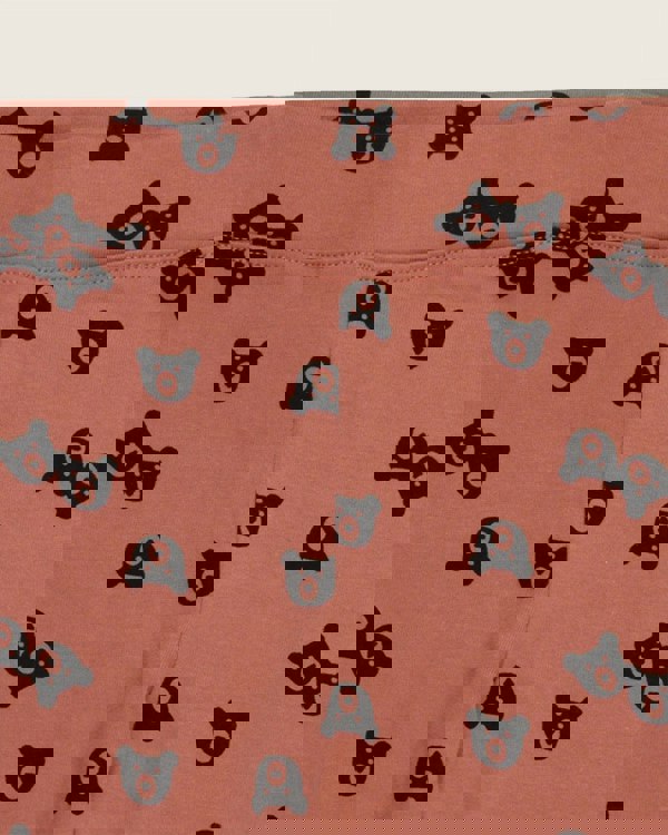 organic cotton Red Bear Print Leggings - image 4