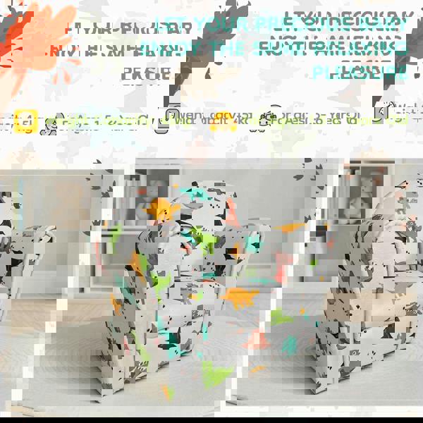 Kudlhome The Gruffalo, Peppa Pig, Dinosaur, White Themed Mini Armchairs