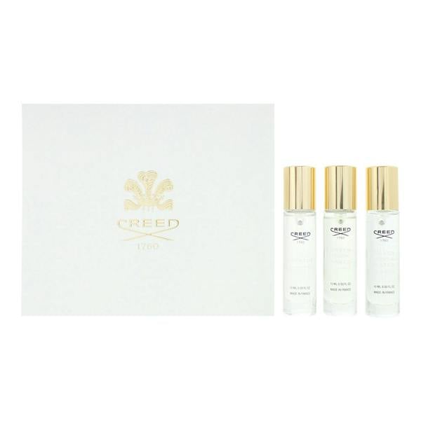 Creed Aventus Eau de Parfum 10ml, Green Irish Tweed Eau de Parfum 10ml, Silver Mountain Water Eau de Parfum 10ml Gift Set