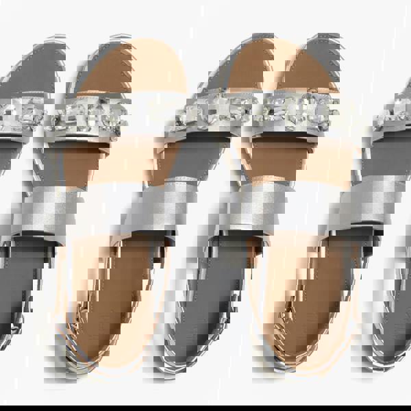 FitFlop FitFlop GRACIE ULTRA Womens Cross Strap Sandals Silver