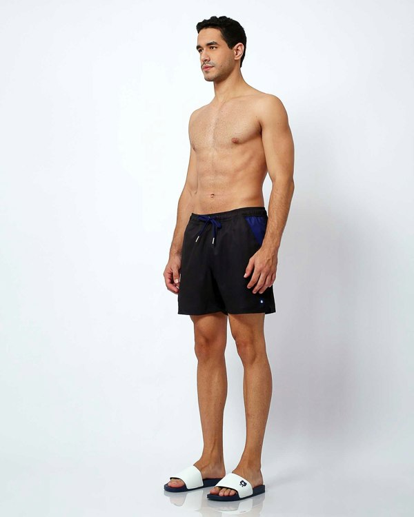 Randy Cow Charcoal - Swim Shorts with Waterproof Pocket