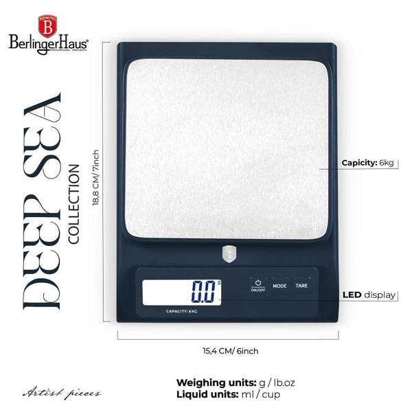 Berlinger Haus Digital Kitchen Scale Blue BH9918