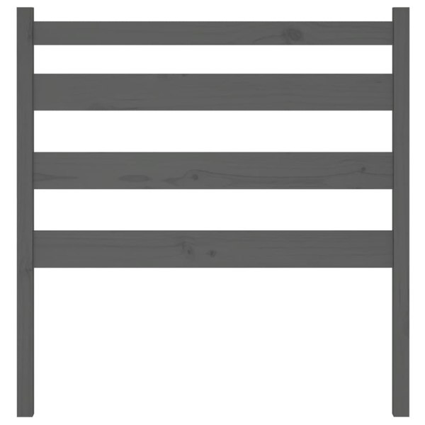 Berkfield Bed Headboard Grey 96x4x100 cm Solid Wood Pine