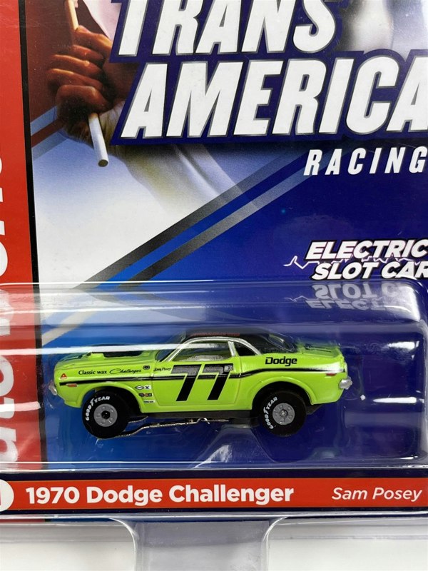 Auto World Slot Cars 1970 Dodge Challenger Sam Posey Thunderjet Ultra G HO Slot Car SC357-1