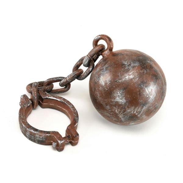 Bristol Novelty Jumbo Ball And Chain Accessory - Brown - 
