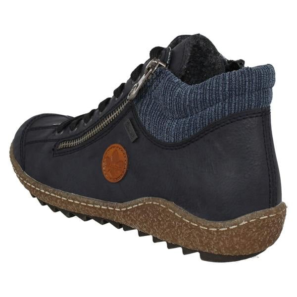 Rieker Ladies Rieker Tex Lace Up Warm Lined Ankle Boots L7514