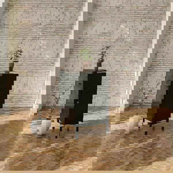 Dorel Home Mission District End Table Black Metal