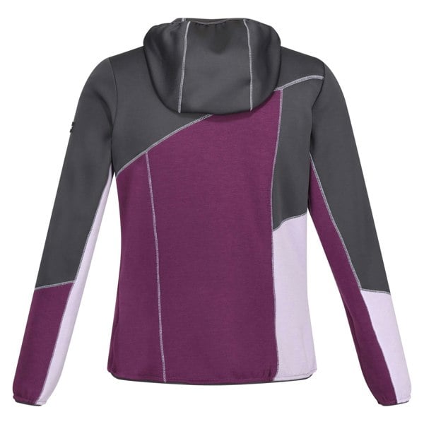 Regatta Women's Walbury VII Marl Full Zip Fleece Jacket - Seal Grey/Sunset Purple/Lilac Frost