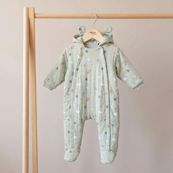 Unisex Green Single Pram Suit