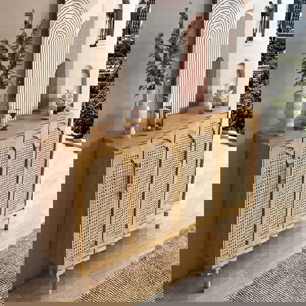 Constance Rattan Sideboard, Pine Wood-Rit Concept-Rit Concept