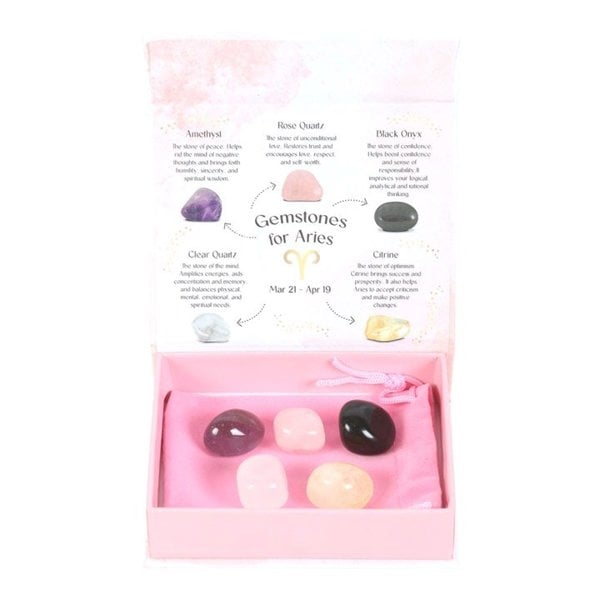 Serano Aries Crystal Tumblestone Set