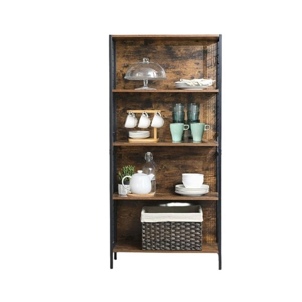 Modcraft 4-Tier Bookcase with Metal Frame
