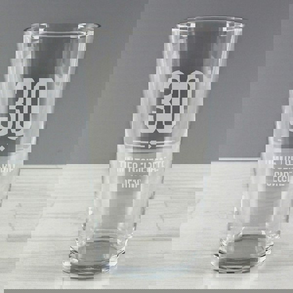 Personalised Memento Company Personalised Big Age Birthday Pint Glass